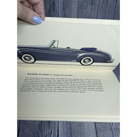 1960 ROLLS ROYCE & BENTLEY DLX DOUBLE COLOR BROCHURE 36-pgs CUSTOM COACHWORK - Picture 9 of 16